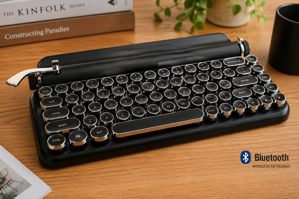 Retro Typewriter Bluetooth Keyboard