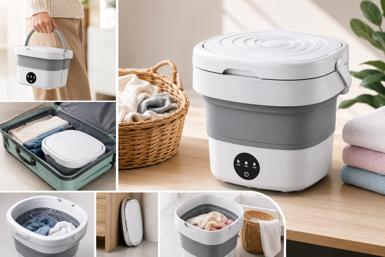 Portable Foldable Mini Washing Machine