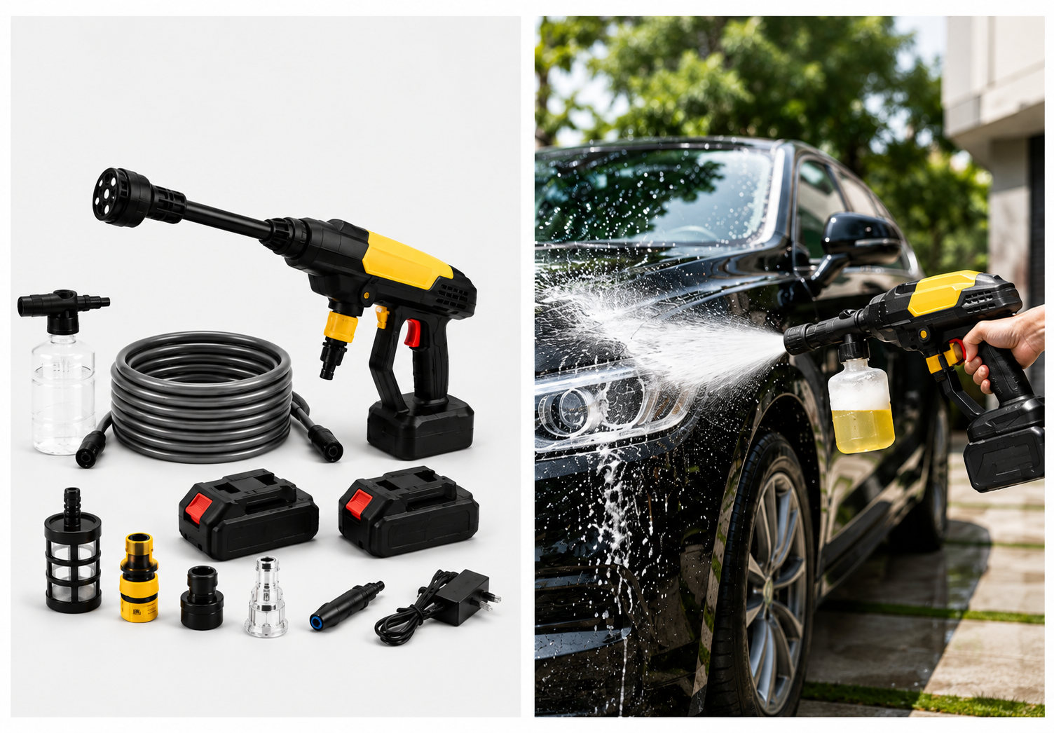 Turbowash Cordless Portable Pressure Washer Gun