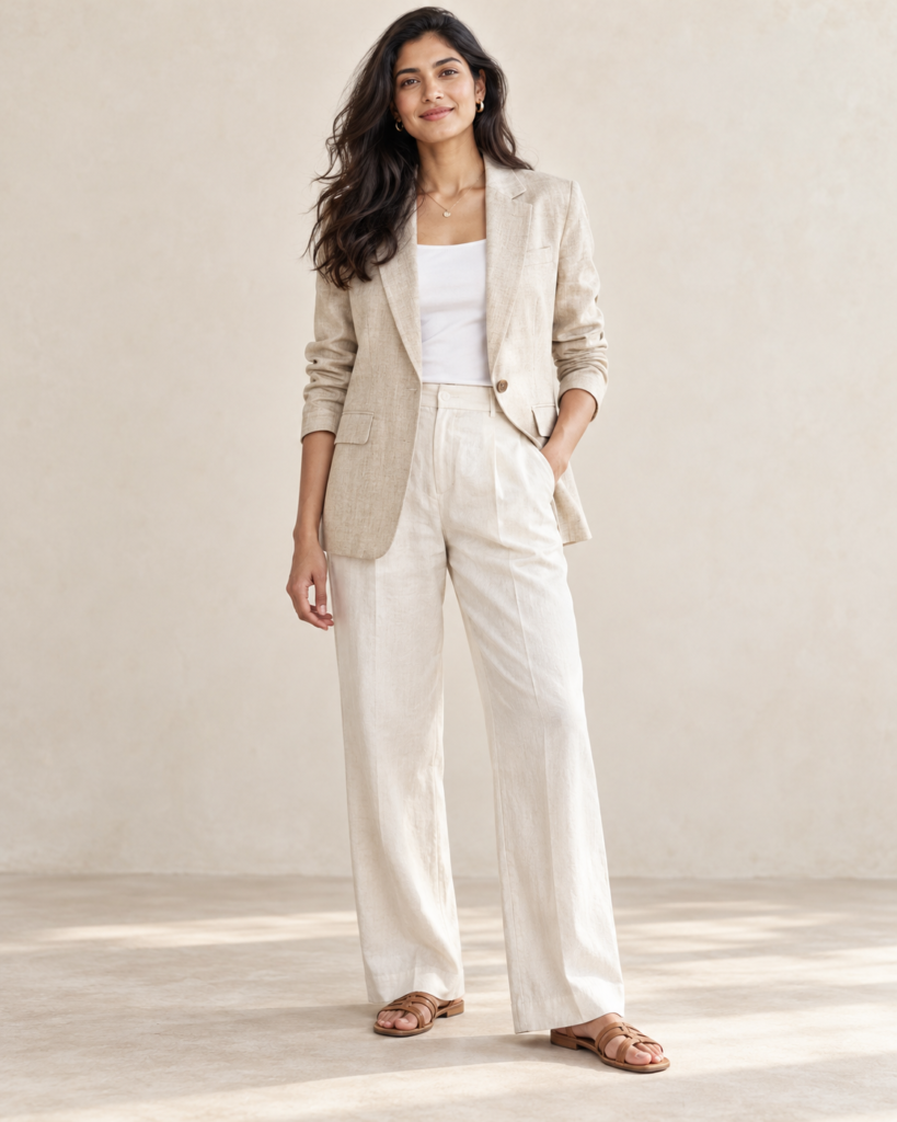 Linen and Linen-Blend Blazer